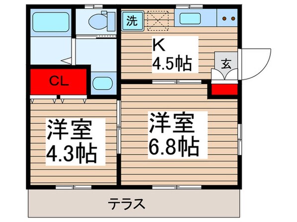 セジュールⅡの物件間取画像